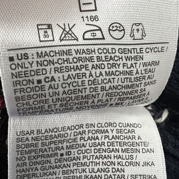 Old Navy Sweater Mens XL Multi Fair Isle Stripe Pullover Crewneck Wool Blend - Picture 7 of 9